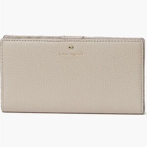 Kate Spade Cobble Hill Stacy Beige Leather Wallet